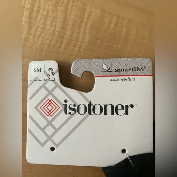 Isotoner smartDri smarTech black gloves size Small - Picture 4 of 4